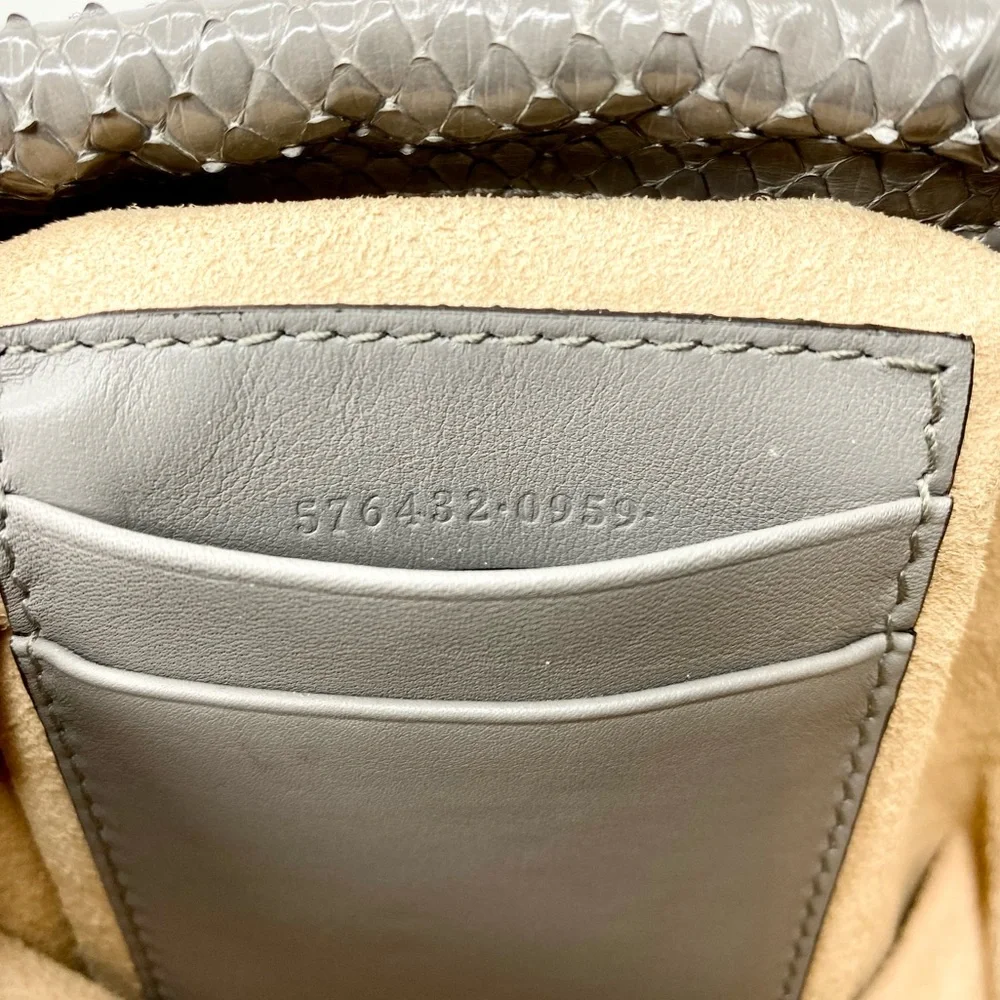 Gucci Python ‘Zumi’ Bucket Crossbody Bag - Picture 13 of 13